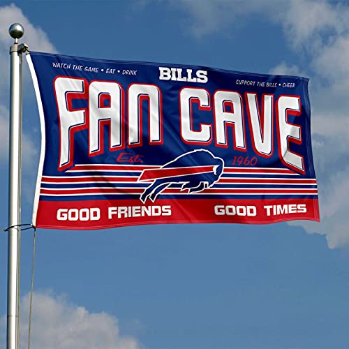 WinCraft Buffalo Bills Fan Man Cave Banner Flag - 757 Sports Collectibles
