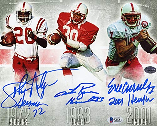 Heisman Trophy Winners Autographed Nebraska 8x10 Photo - BAS LOA (Horizontal) - 757 Sports Collectibles