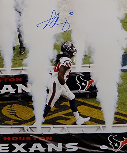 Jadeveon Clowney Autographed Houston Texans 16x20 Smoke Photo- JSA W Auth