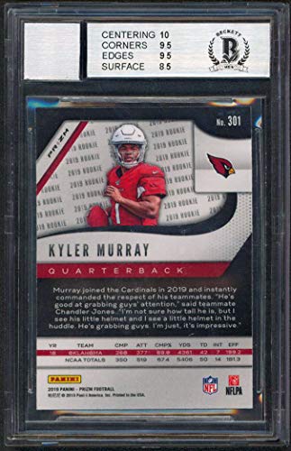 Kyler Murray 2019 ROY Signed 2019 Panini Prizm Gold Lazer #301 RC 9/10 BAS Slab - 757 Sports Collectibles