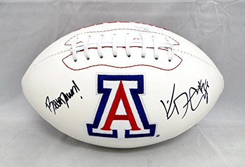 Ka'Deem Carey Bear Down Autographed Arizona Wildcats Logo Football- JSA W Auth