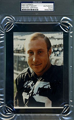 FRED BILETNIKOFF PSA/DNA HAND SIGNED PHOTO AUTHENTIC AUTOGRAPH