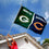 WinCraft Green Bay Packers and Chicago Bears House Divided Flag - 757 Sports Collectibles