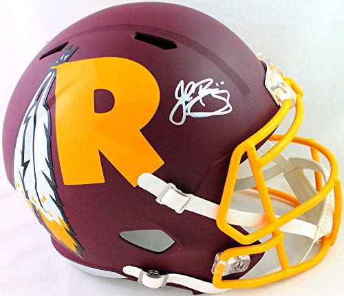 John Riggins Autographed Washington Full Size Amp Speed Helmet Beckett W Silver - 757 Sports Collectibles