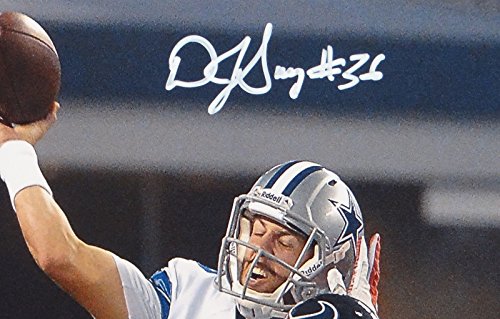 D.J. Swearinger Autographed 8x10 Cowboys Tackle Photo- JSA W Authenticated - 757 Sports Collectibles