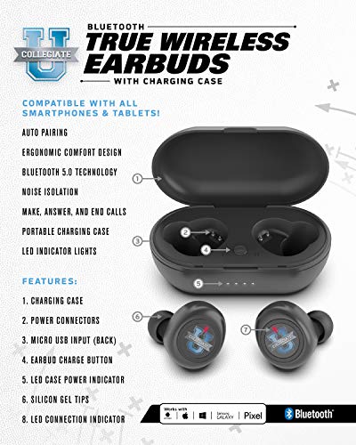 NCAA Auburn Tigers True Wireless Earbuds, Team Color - 757 Sports Collectibles