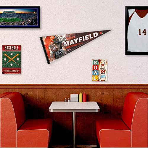 WinCraft Cleveland Browns Mayfield Pennant Banner Flag - 757 Sports Collectibles