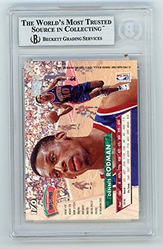 Dennis Rodman 1993-94 Fleer Ultra Autographed Card #170 - BAS - 757 Sports Collectibles