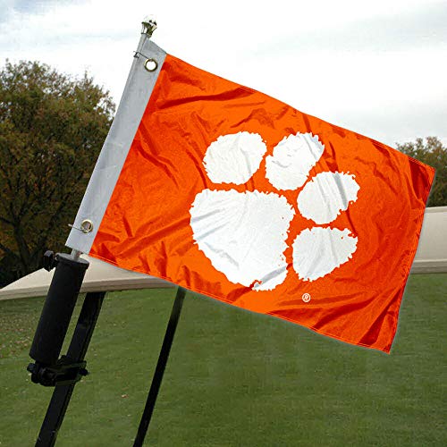 College Flags & Banners Co. Clemson Golf Cart and Boat Flag - 757 Sports Collectibles