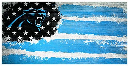 Fan Creations NFL Carolina Panthers Unisex Carolina Panthers Flag Sign, Team Color, 6 x 12 - 757 Sports Collectibles