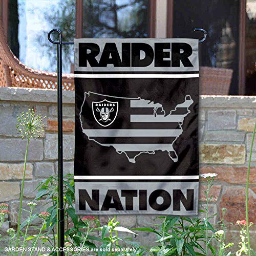 WinCraft Las Vegas Raiders Raider Nation Double Sided Garden Flag - 757 Sports Collectibles