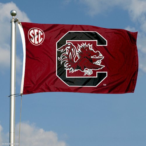 College Flags & Banners Co. USC Gamecocks SEC 3x5 Flag - 757 Sports Collectibles