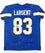 Steve Largent Signed / Autographed Blue W/ Yellow Jersey- JSA W Authenticated