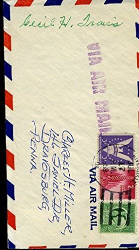 CECIL TRAVIS SIGNED CUT JSA CERT STICKER POSTMARKED ENVELOPE AUTOGRAPH