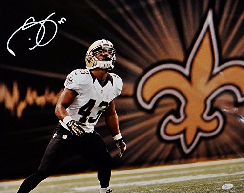 Darren Sproles Signed 16x20 Saints On Field Photo White- JSA Authenticated