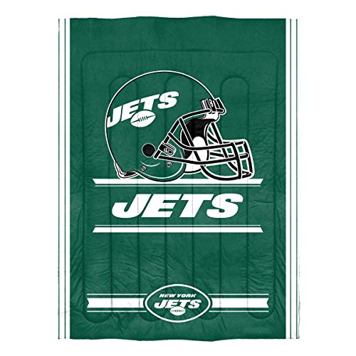 NORTHWEST NFL New York Jets Comforter and Sham Set, Twin, Safety - 757 Sports Collectibles