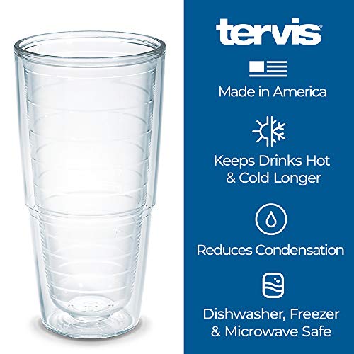 Tervis NCAA Kansas Jayhawks All Over Tumbler, 24 oz, Clear - 757 Sports Collectibles