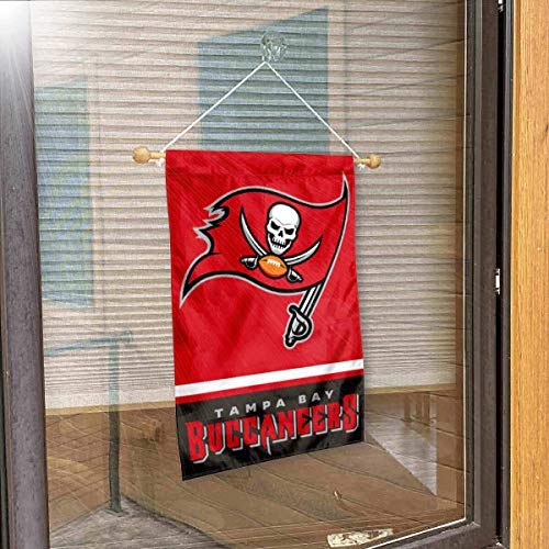 Tampa Bay Buccaneers Banner Window Wall Hanging Flag with Suction Cup - 757 Sports Collectibles