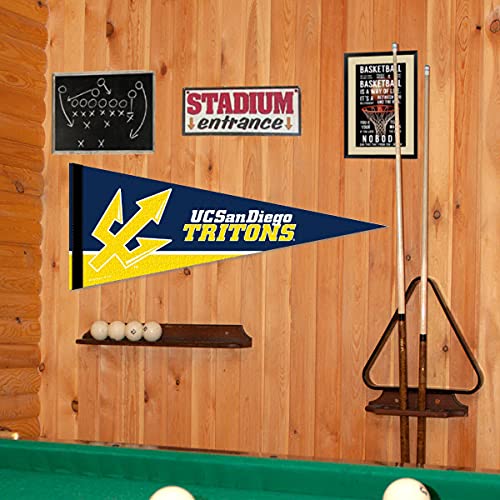 College Flags & Banners Co. UC San Diego Pennant Full Size Felt - 757 Sports Collectibles