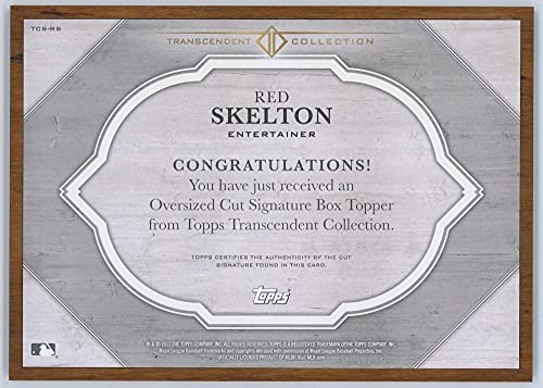 Red Skelton 2017 Topps Transcendent Oversized Cut Signature Autograph 1/1 - 757 Sports Collectibles