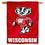 Wisconsin Badgers House Flag Banner - 757 Sports Collectibles