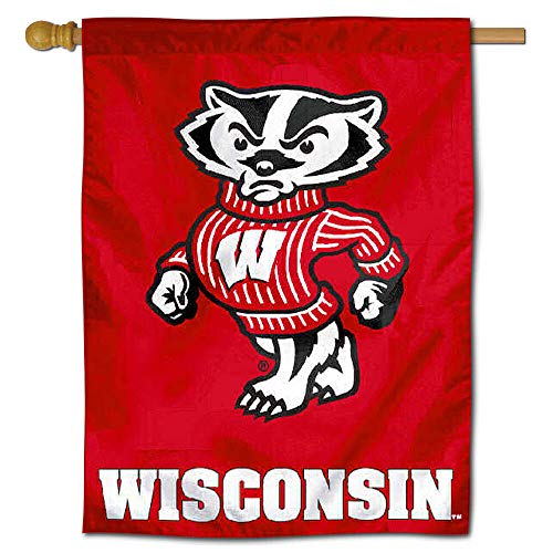 Wisconsin Badgers House Flag Banner - 757 Sports Collectibles