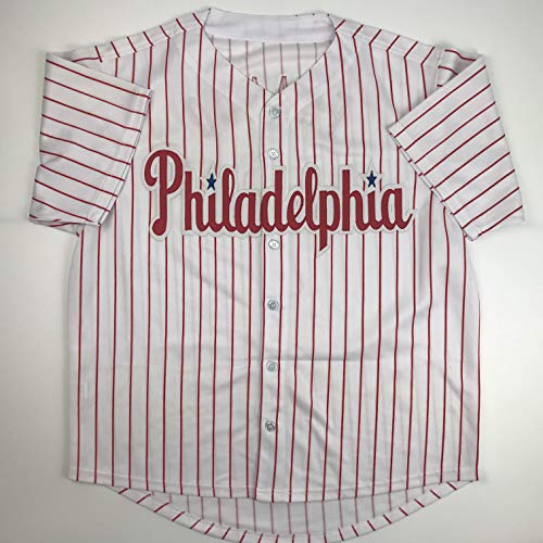 Autographed/Signed Maikel Franco Philadelphia Pinstripe Baseball Jersey JSA COA - 757 Sports Collectibles