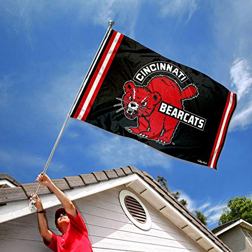 College Flags & Banners Co. Cincinnati Bearcats Vintage Retro Throwback 3x5 Banner Flag - 757 Sports Collectibles