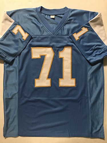 Autographed/Signed Fred Dean"HOF 08" San Diego Powder Blue Football Jersey JSA COA - 757 Sports Collectibles