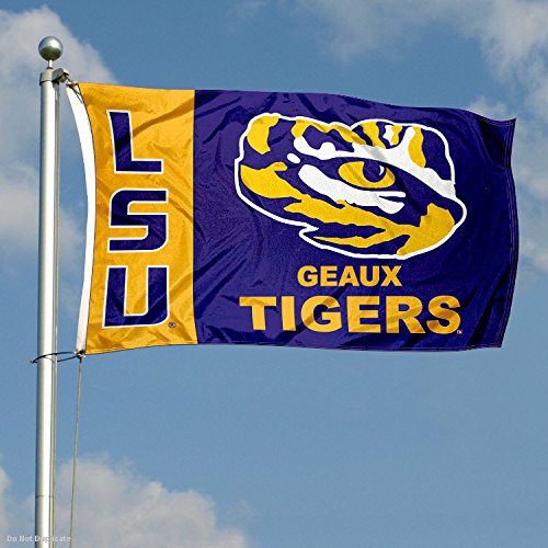 LSU Tiger Geaux University Large College Flag - 757 Sports Collectibles