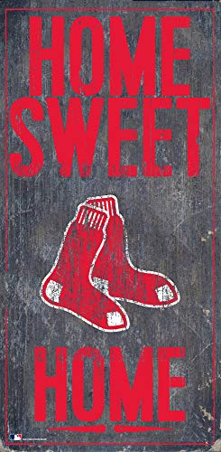 Fan Creations MLB Boston Red Sox Unisex Boston Red Sox Home Sweet Home Sign, Team Color, 6 x 12 - 757 Sports Collectibles