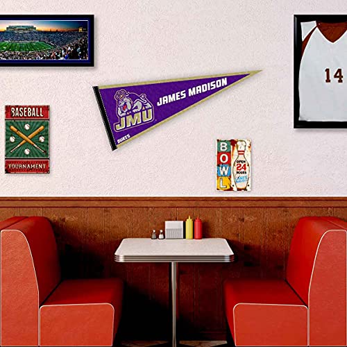 College Flags & Banners Co. James Madison Dukes Pennant Full Size Felt - 757 Sports Collectibles