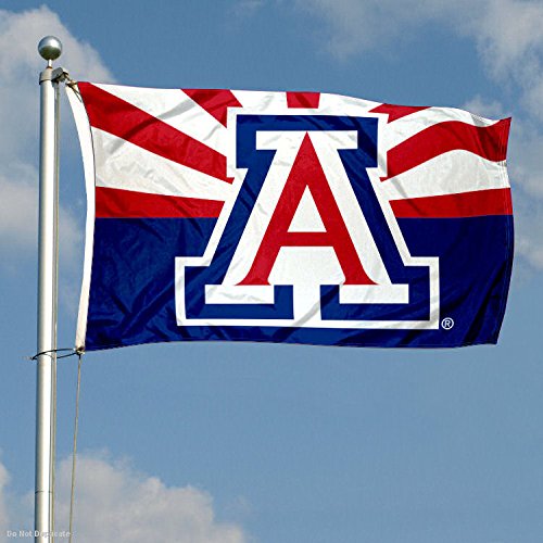 College Flags & Banners Co. Arizona Wildcats AZ State Design Flag - 757 Sports Collectibles