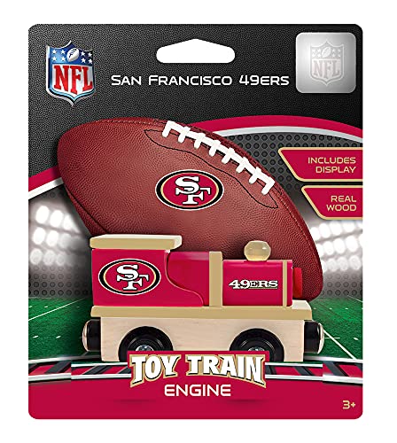 MasterPieces NFL San Francisco 49ers Real Wood Toy Train, For Ages 3+ - 757 Sports Collectibles