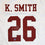 Kevin Smith Signed White College Style Jersey w/ Insc- The Jersey Source Auth 2 - 757 Sports Collectibles