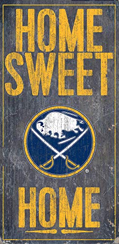 Fan Creations NHL Buffalo Sabres Unisex Buffalo Sabres Home Sweet Home, Team Color, 6 x 12 - 757 Sports Collectibles