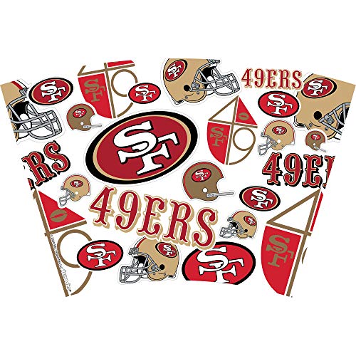 Tervis Made in USA Double Walled NFL San Francisco 49ers Insulated Tumbler Cup Keeps Drinks Cold & Hot, 24oz, All Over - 757 Sports Collectibles