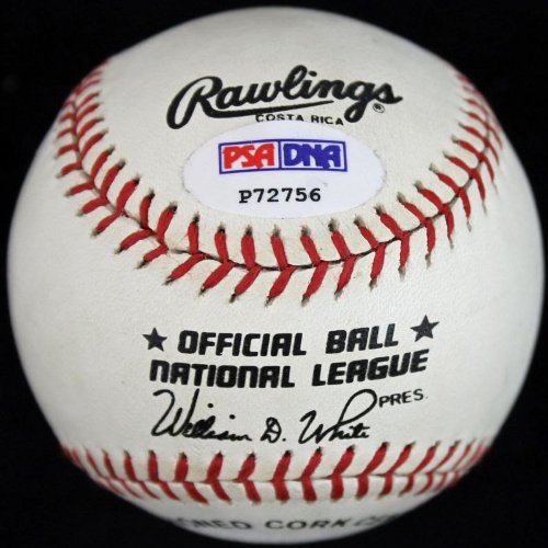 Dodgers Gene Hermanski Signed Authentic OML Baseball PSA/DNA #P72756 - 757 Sports Collectibles