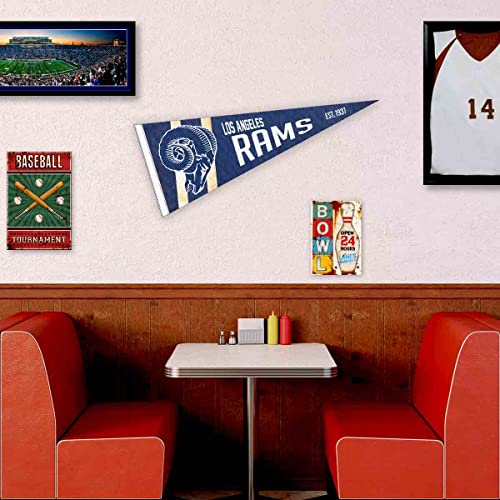 WinCraft Los Angeles Rams Throwback Vintage Retro Pennant Flag - 757 Sports Collectibles