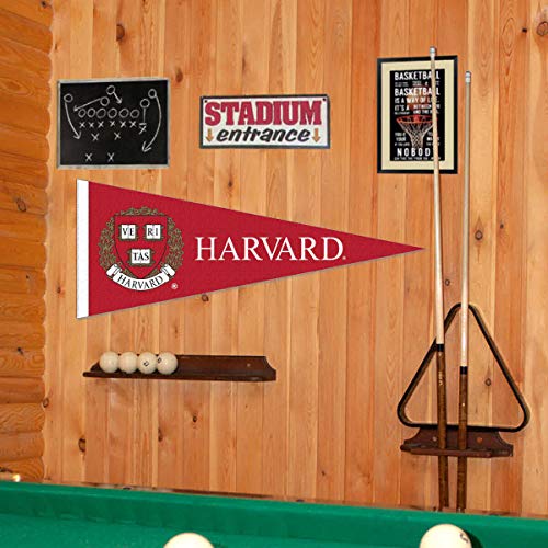 College Flags & Banners Co. Harvard Pennant Full Size Felt - 757 Sports Collectibles