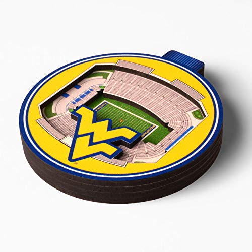 YouTheFan NCAA West Virginia Mountaineers 3D StadiumView Ornament - Milan Puskar Stadium - 757 Sports Collectibles