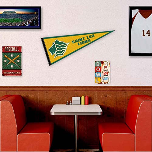 College Flags & Banners Co. Saint Leo Lions Pennant - 757 Sports Collectibles