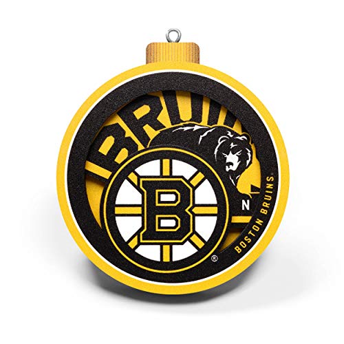 YouTheFan NHL Boston Bruins 3D Logo Series Ornament - 757 Sports Collectibles