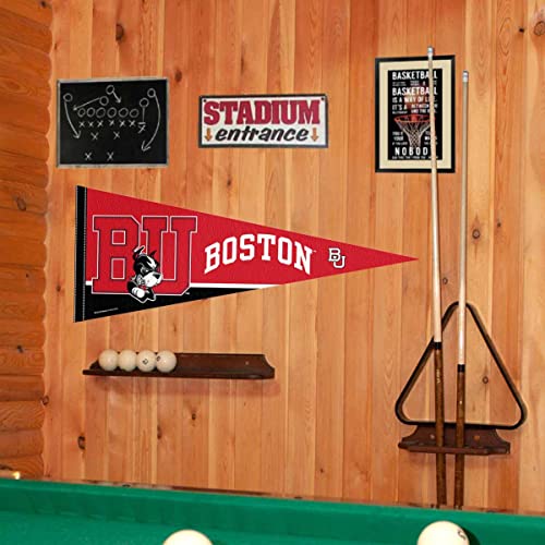 College Flags & Banners Co. Boston Terriers Pennant Full Size Felt - 757 Sports Collectibles