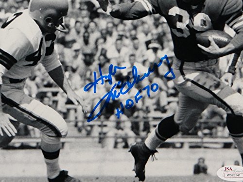 Hugh McElhenny Autographed 8x10 BW Running Photo- JSA W Authenticated - 757 Sports Collectibles