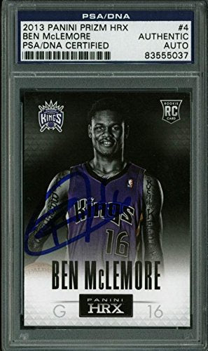 Kings Ben Mclemore Authentic Signed Card 2013 Panini Prizm Hrx Rc #4 PSA Slabbed - 757 Sports Collectibles