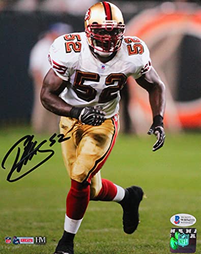 Patrick Willis Signed San Francisco 49ers Running 8x10 HM Photo- Beckett W Blk - 757 Sports Collectibles