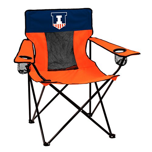 logobrands Officially Licensed NCAA Unisex Elite Chair, One Size,Illinois Fighting Illini - 757 Sports Collectibles