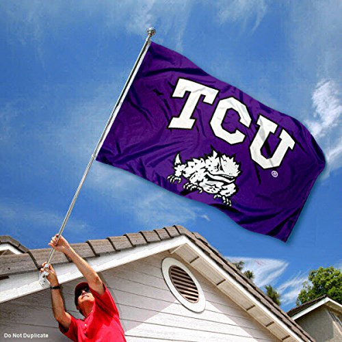 College Flags & Banners Co. Texas Christian Horned Frogs Double Sided Flag - 757 Sports Collectibles