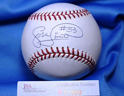 JOSE LIMA D.2010 JSA COA HAND SIGNeD MAJOR LEAGUE AUTOGRAPH BASEBALL